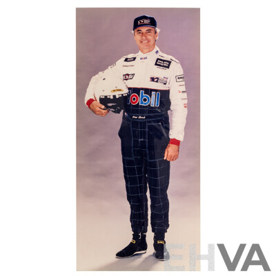 Artist Unknown, (20th Century), Standing Portrait of Peter Brock AM (1945-2006), Colour Photograph on Perspex Panel, 101H x 48W cm
