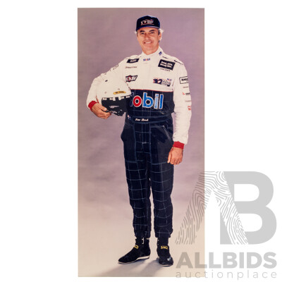Artist Unknown, (20th Century), Standing Portrait of Peter Brock AM (1945-2006), Colour Photograph on Perspex Panel, 101H x 48W cm