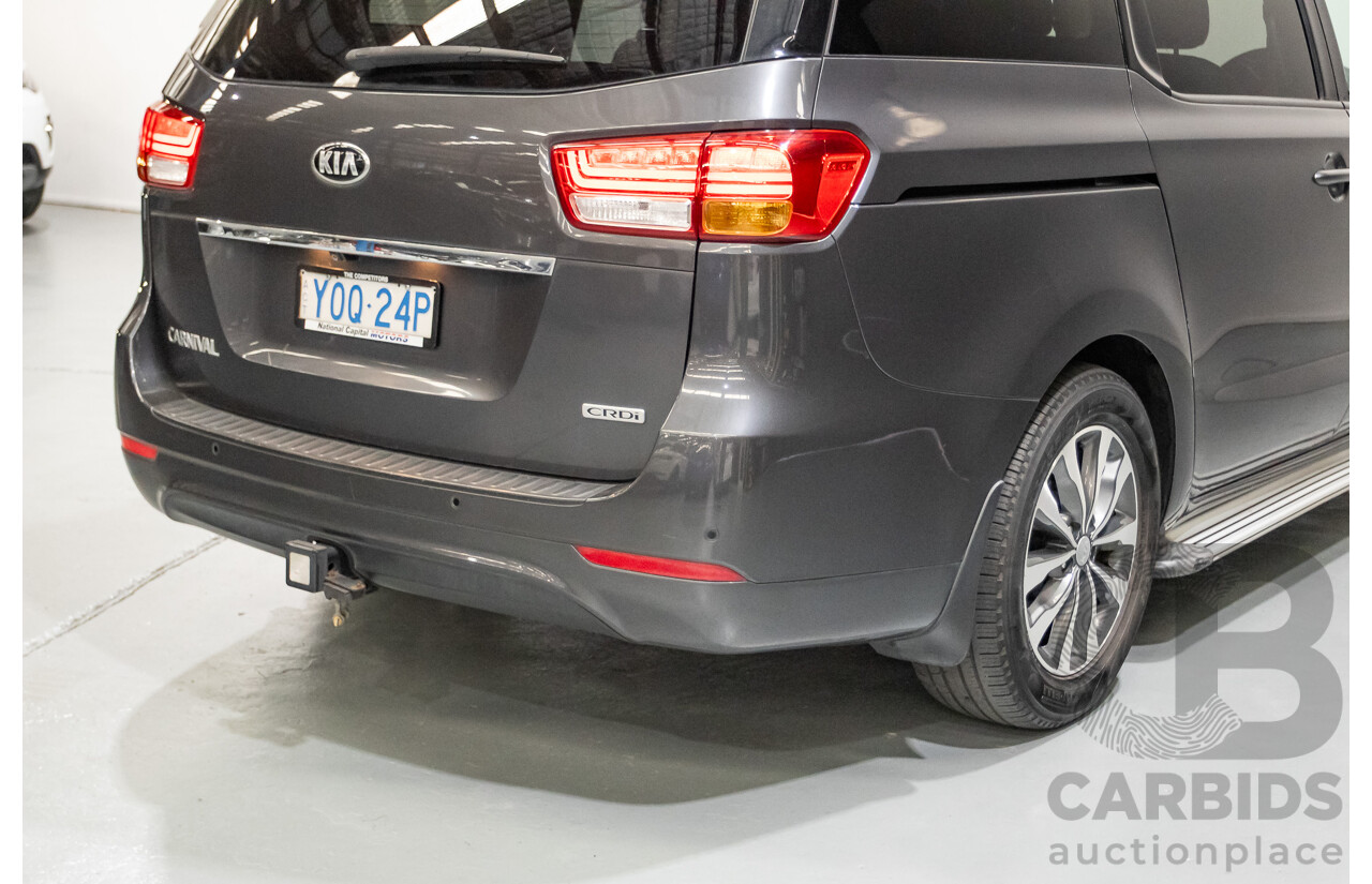05/2017 Kia Carnival SLi YP MY17 4D Wagon Graphite Metallic Turbo Diesel 2.2L