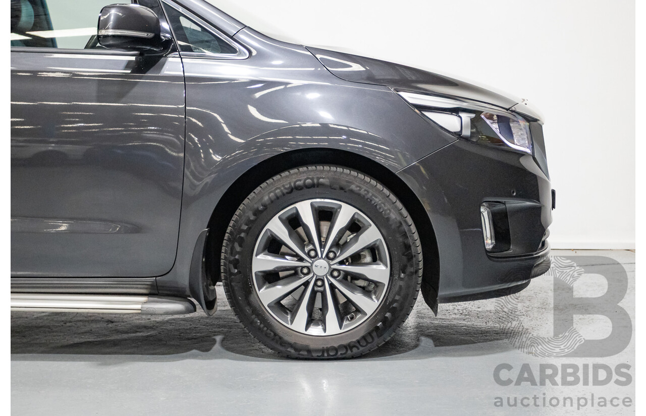 05/2017 Kia Carnival SLi YP MY17 4D Wagon Graphite Metallic Turbo Diesel 2.2L
