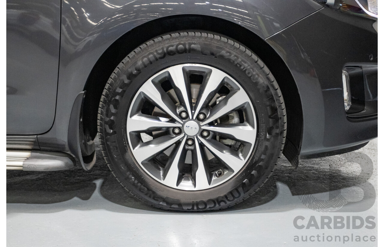 05/2017 Kia Carnival SLi YP MY17 4D Wagon Graphite Metallic Turbo Diesel 2.2L