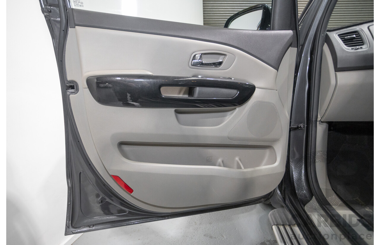 05/2017 Kia Carnival SLi YP MY17 4D Wagon Graphite Metallic Turbo Diesel 2.2L