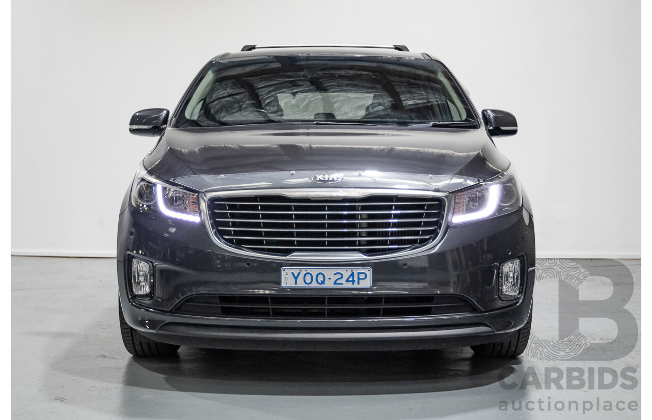 05/2017 Kia Carnival SLi YP MY17 4D Wagon Graphite Metallic Turbo Diesel 2.2L