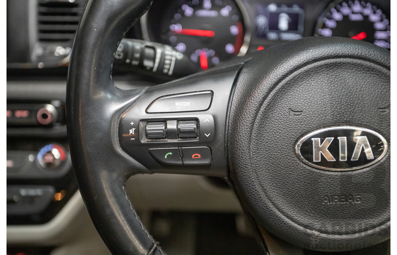 05/2017 Kia Carnival SLi YP MY17 4D Wagon Graphite Metallic Turbo Diesel 2.2L