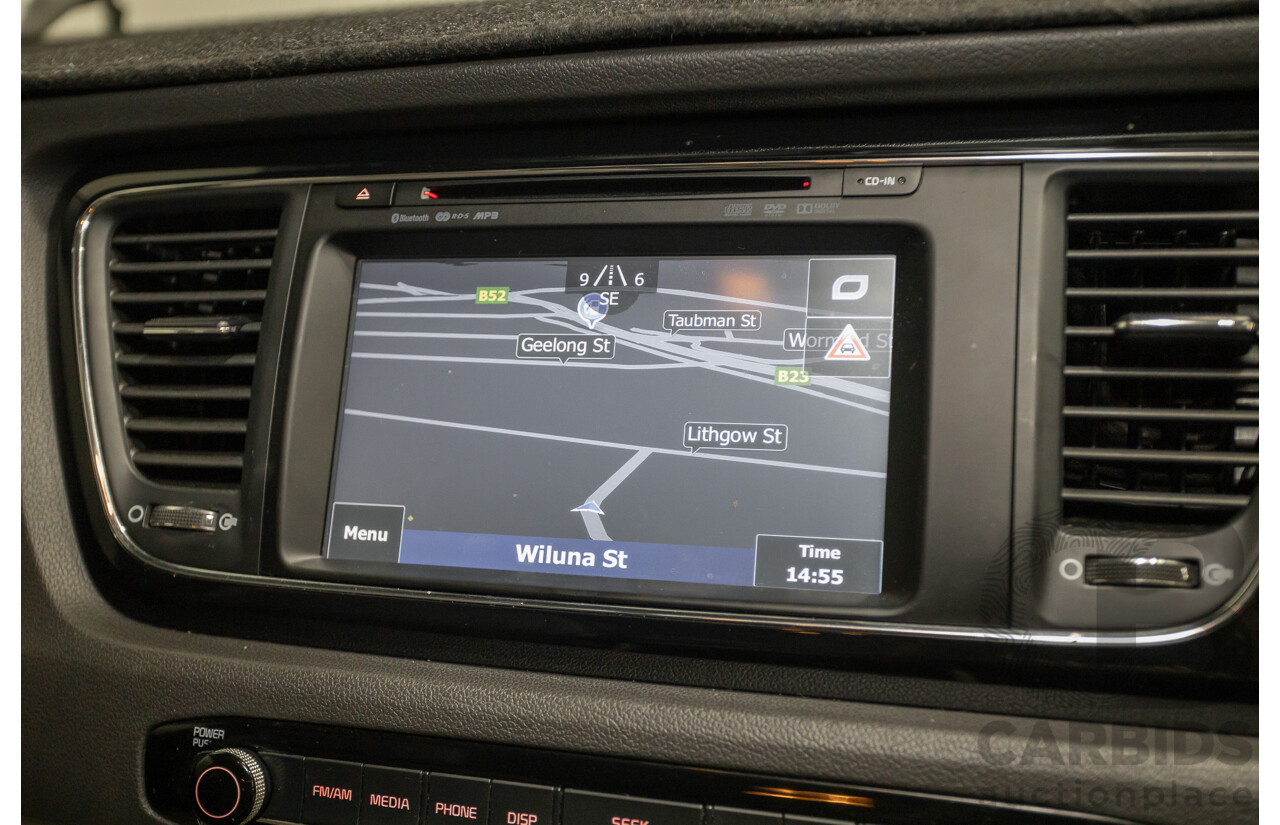 05/2017 Kia Carnival SLi YP MY17 4D Wagon Graphite Metallic Turbo Diesel 2.2L