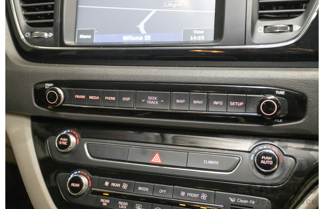 05/2017 Kia Carnival SLi YP MY17 4D Wagon Graphite Metallic Turbo Diesel 2.2L