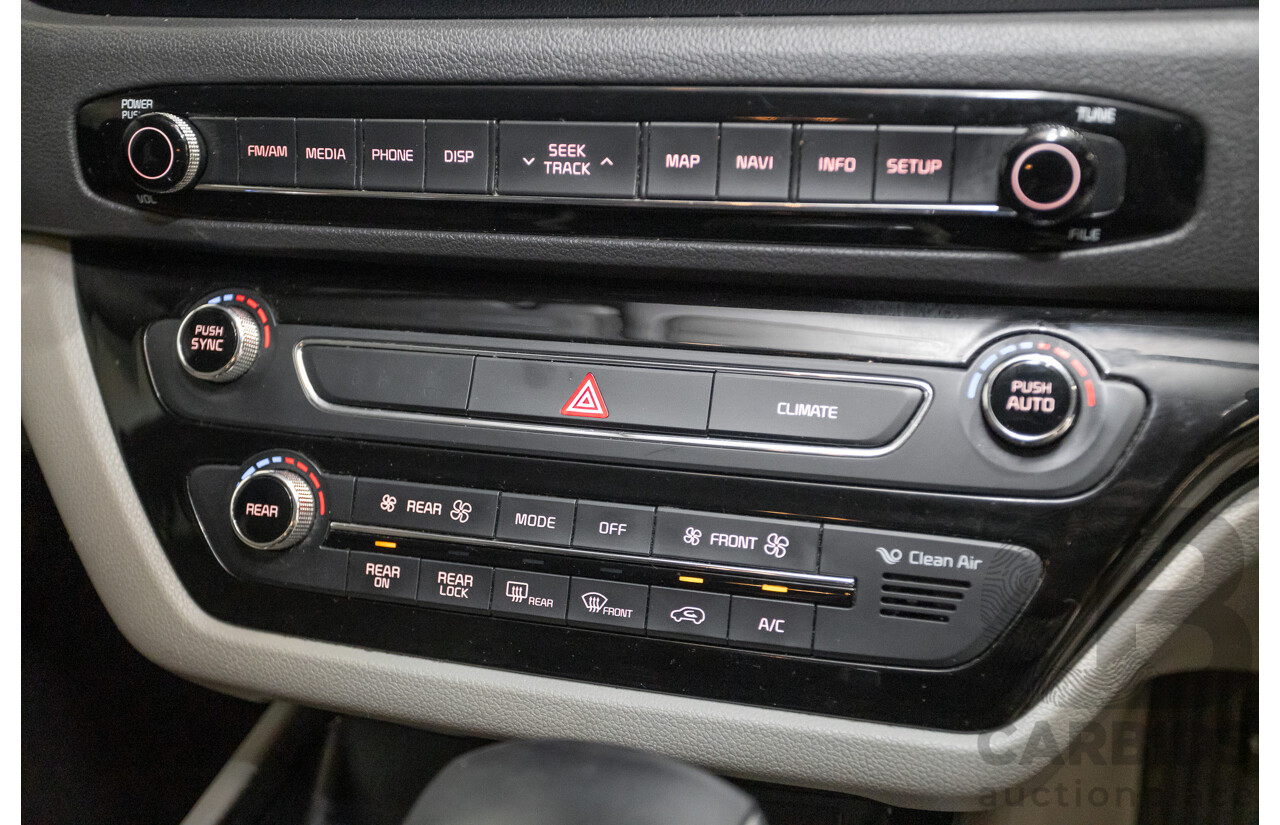 05/2017 Kia Carnival SLi YP MY17 4D Wagon Graphite Metallic Turbo Diesel 2.2L