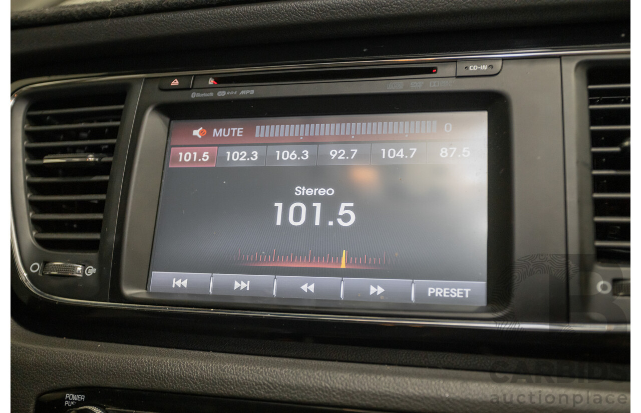 05/2017 Kia Carnival SLi YP MY17 4D Wagon Graphite Metallic Turbo Diesel 2.2L