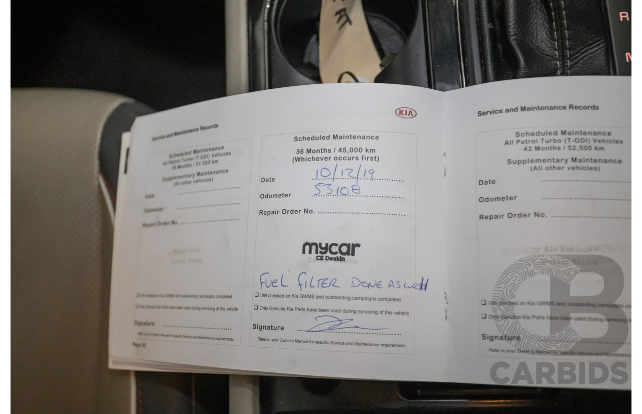 05/2017 Kia Carnival SLi YP MY17 4D Wagon Graphite Metallic Turbo Diesel 2.2L