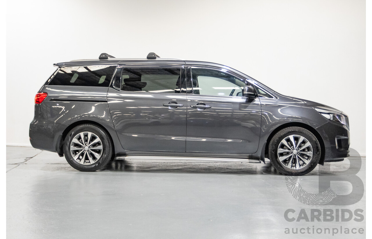 05/2017 Kia Carnival SLi YP MY17 4D Wagon Graphite Metallic Turbo Diesel 2.2L