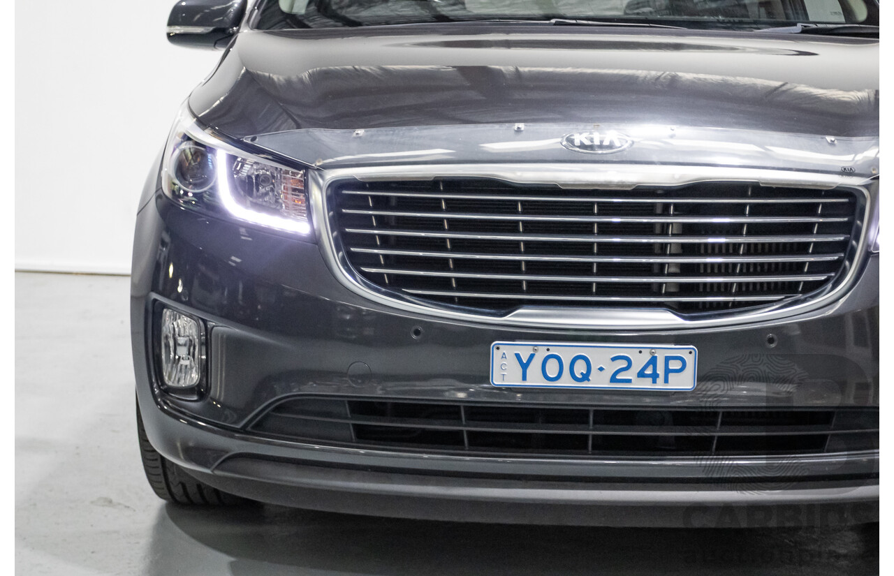 05/2017 Kia Carnival SLi YP MY17 4D Wagon Graphite Metallic Turbo Diesel 2.2L