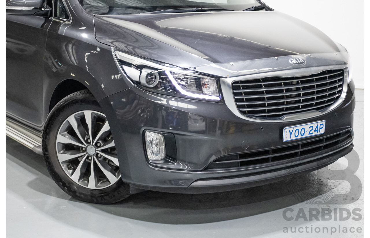 05/2017 Kia Carnival SLi YP MY17 4D Wagon Graphite Metallic Turbo Diesel 2.2L