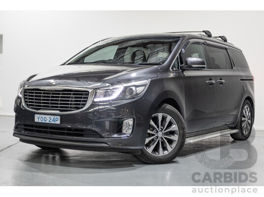 05/2017 Kia Carnival SLi YP MY17 4D Wagon Graphite Metallic Turbo Diesel 2.2L