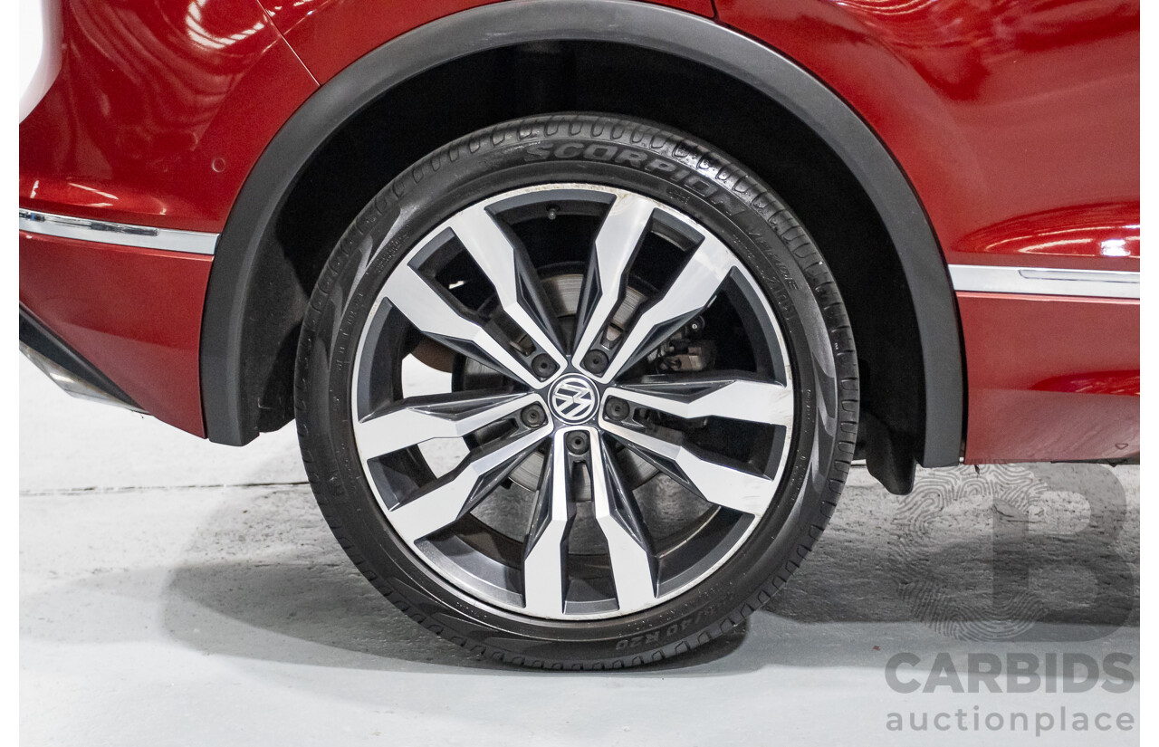 5/2017 Volkswagen Tiguan 162 TSI Highline (AWD) 5NA 4D Wagon Ruby Red Metallic Turbo 2.0L