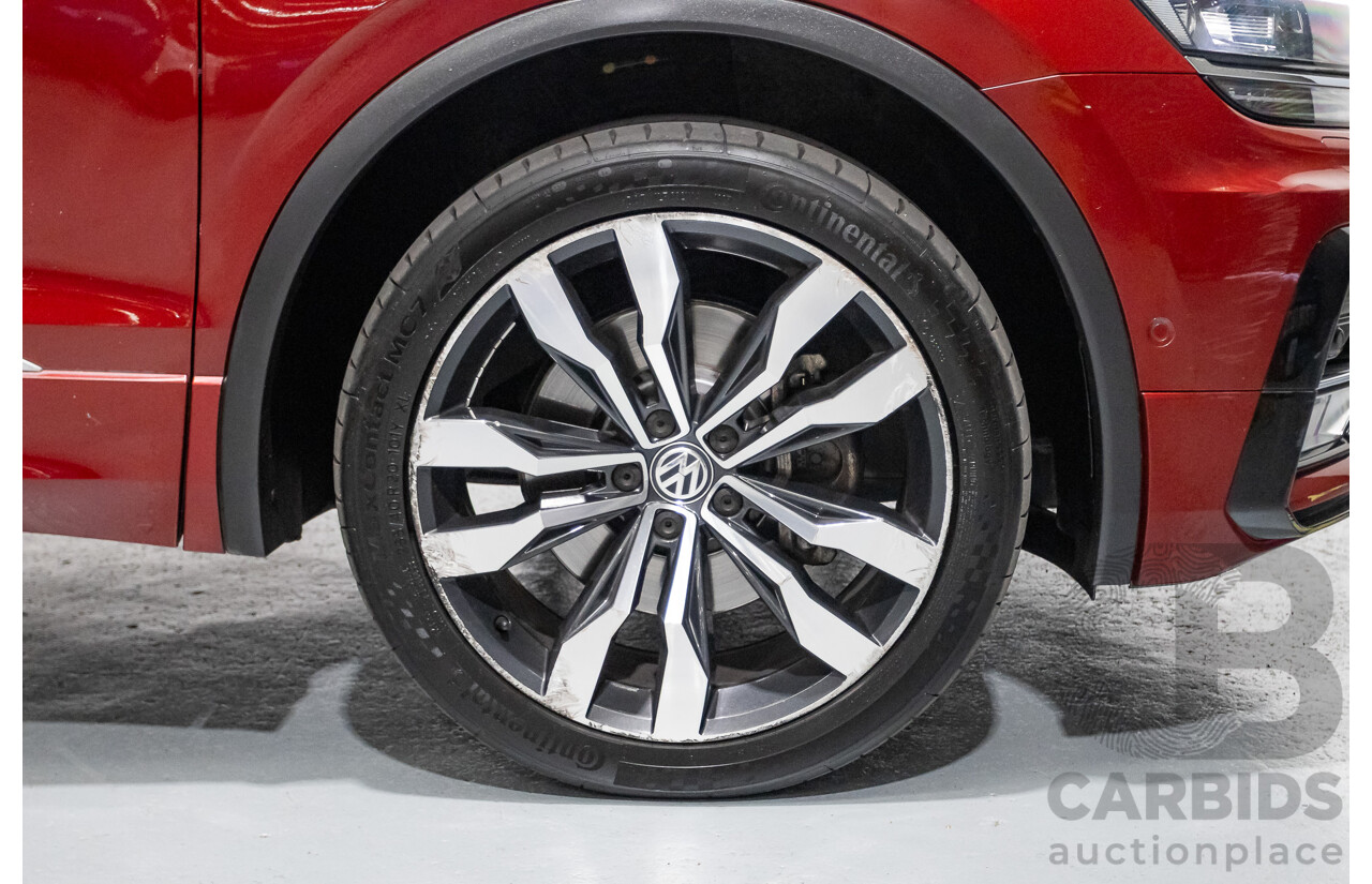 5/2017 Volkswagen Tiguan 162 TSI Highline (AWD) 5NA 4D Wagon Ruby Red Metallic Turbo 2.0L