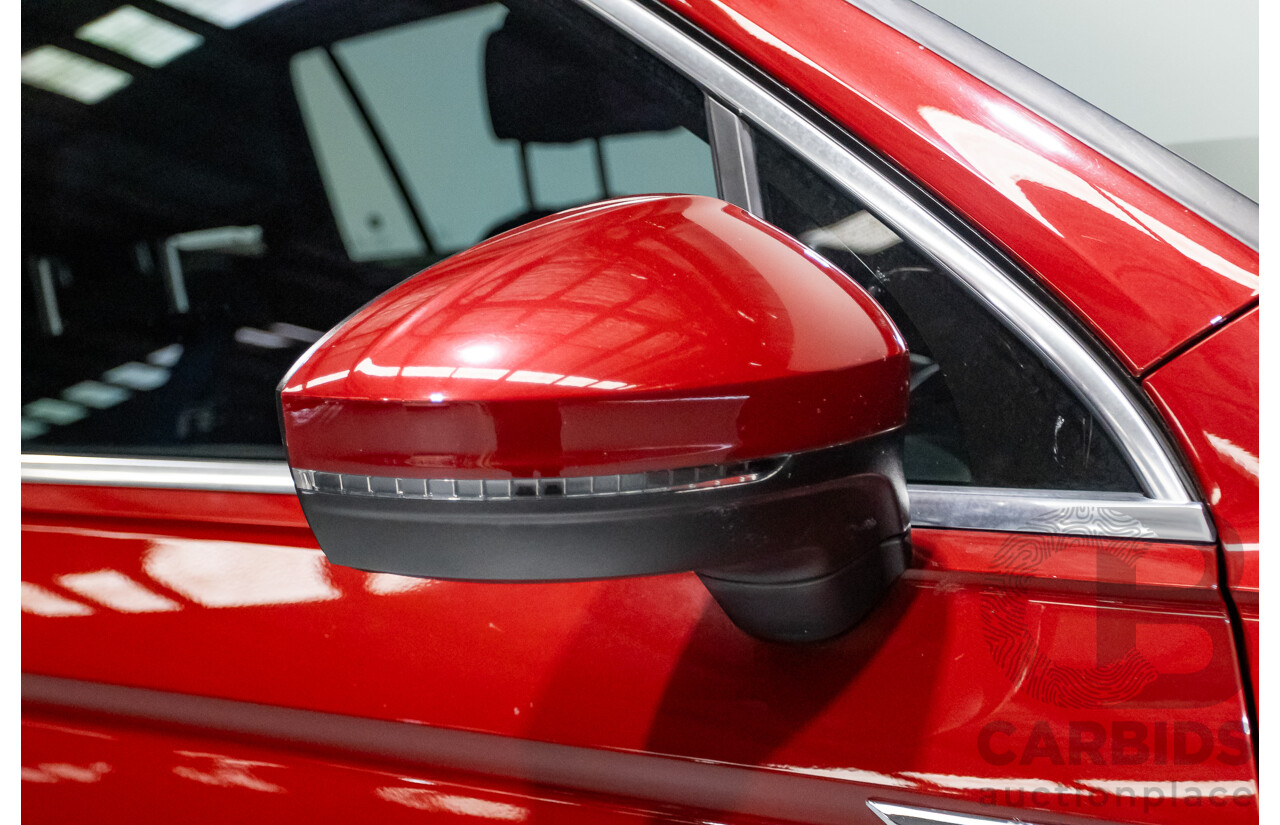 5/2017 Volkswagen Tiguan 162 TSI Highline (AWD) 5NA 4D Wagon Ruby Red Metallic Turbo 2.0L