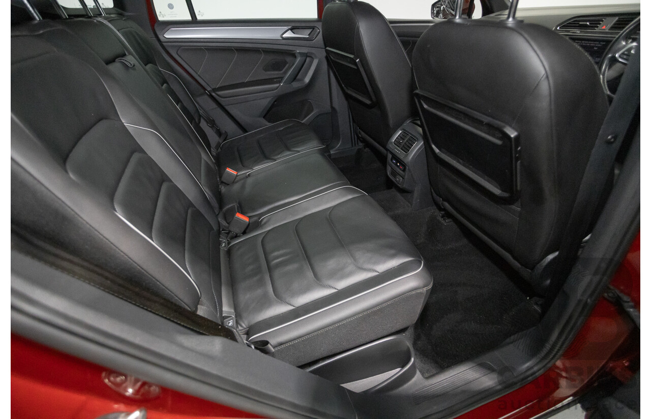 5/2017 Volkswagen Tiguan 162 TSI Highline (AWD) 5NA 4D Wagon Ruby Red Metallic Turbo 2.0L