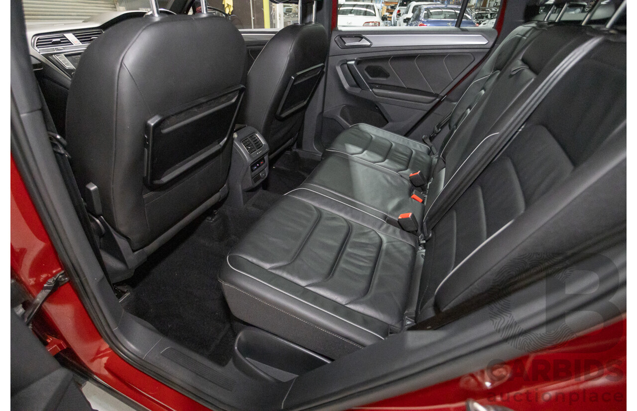 5/2017 Volkswagen Tiguan 162 TSI Highline (AWD) 5NA 4D Wagon Ruby Red Metallic Turbo 2.0L