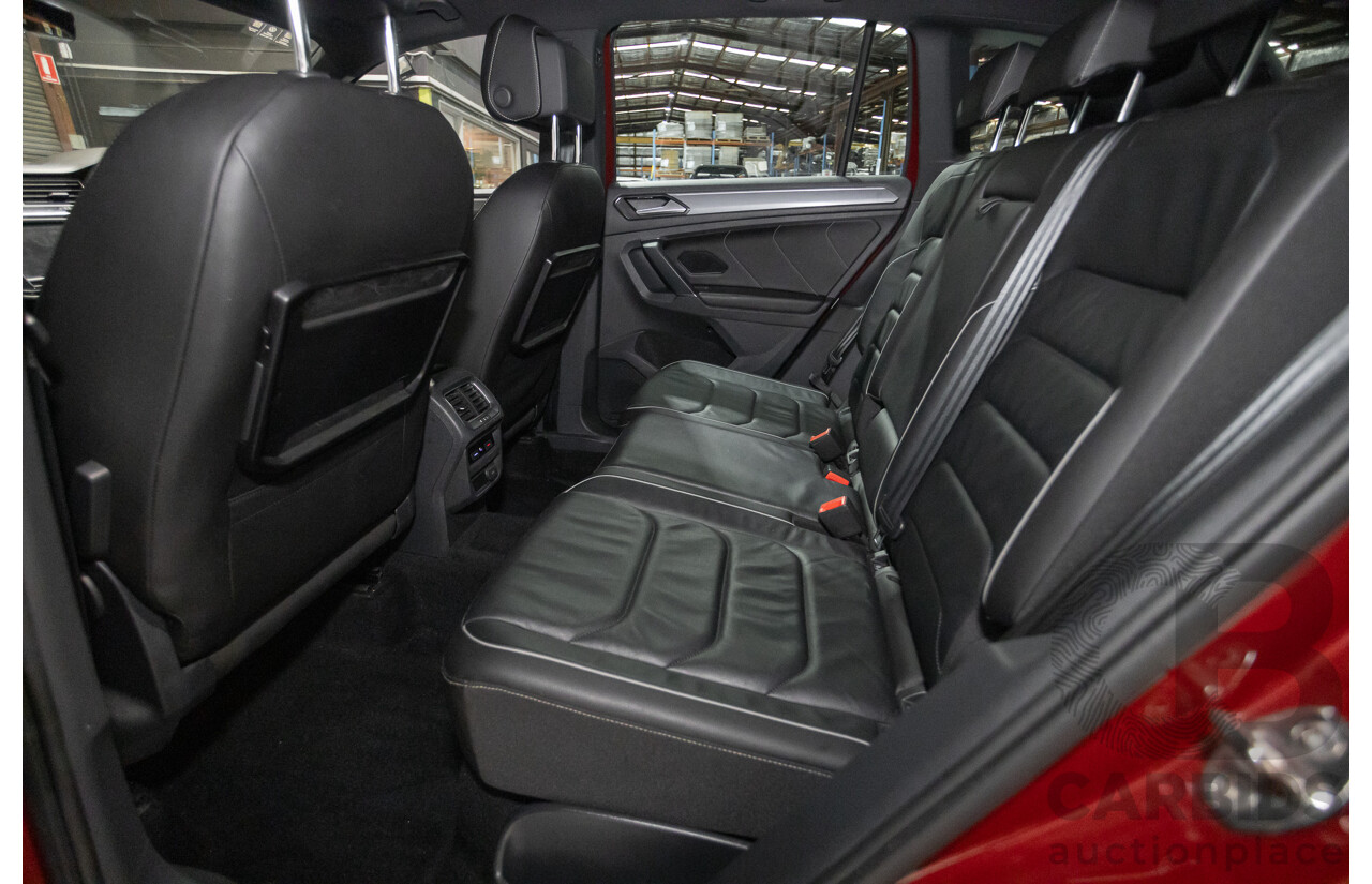 5/2017 Volkswagen Tiguan 162 TSI Highline (AWD) 5NA 4D Wagon Ruby Red Metallic Turbo 2.0L