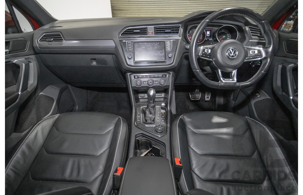 5/2017 Volkswagen Tiguan 162 TSI Highline (AWD) 5NA 4D Wagon Ruby Red Metallic Turbo 2.0L
