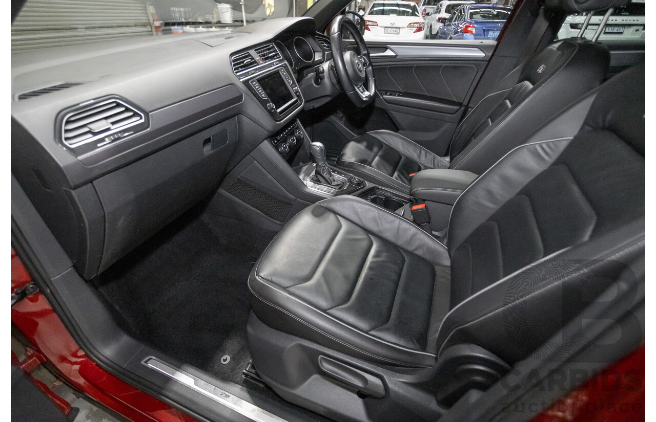 5/2017 Volkswagen Tiguan 162 TSI Highline (AWD) 5NA 4D Wagon Ruby Red Metallic Turbo 2.0L