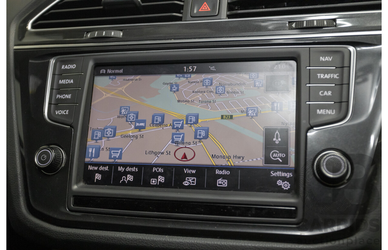 5/2017 Volkswagen Tiguan 162 TSI Highline (AWD) 5NA 4D Wagon Ruby Red Metallic Turbo 2.0L