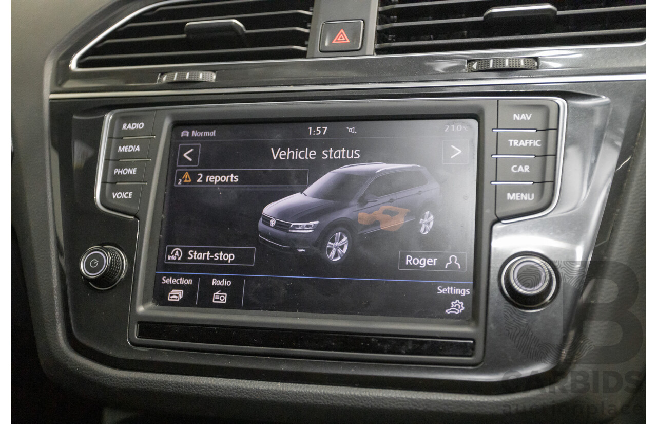 5/2017 Volkswagen Tiguan 162 TSI Highline (AWD) 5NA 4D Wagon Ruby Red Metallic Turbo 2.0L