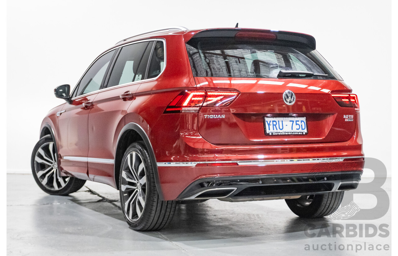 5/2017 Volkswagen Tiguan 162 TSI Highline (AWD) 5NA 4D Wagon Ruby Red Metallic Turbo 2.0L