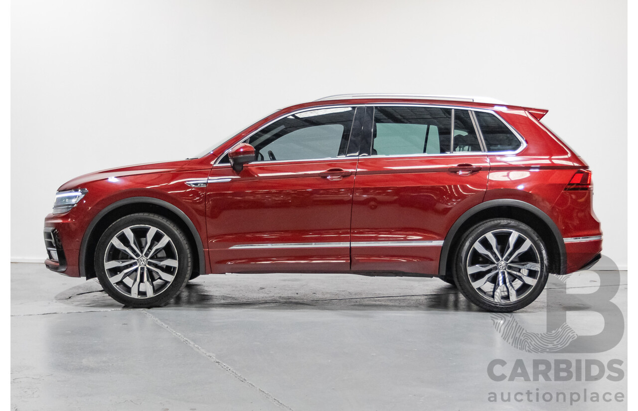 5/2017 Volkswagen Tiguan 162 TSI Highline (AWD) 5NA 4D Wagon Ruby Red Metallic Turbo 2.0L