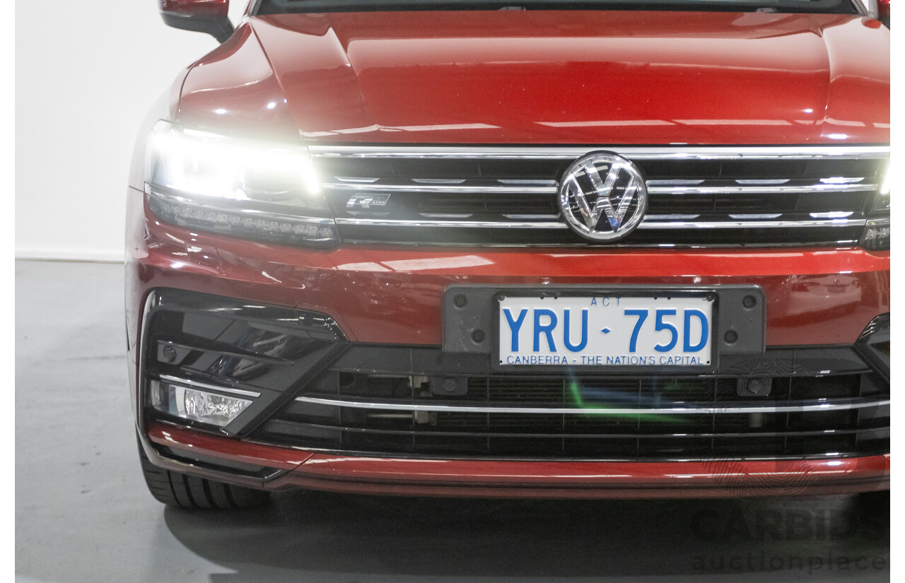 5/2017 Volkswagen Tiguan 162 TSI Highline (AWD) 5NA 4D Wagon Ruby Red Metallic Turbo 2.0L
