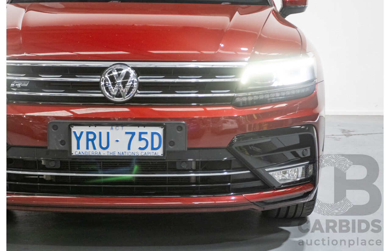 5/2017 Volkswagen Tiguan 162 TSI Highline (AWD) 5NA 4D Wagon Ruby Red Metallic Turbo 2.0L