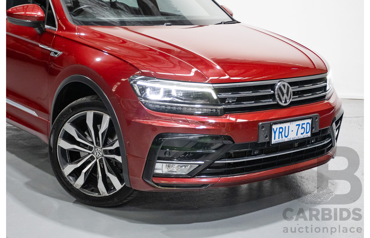 5/2017 Volkswagen Tiguan 162 TSI Highline (AWD) 5NA 4D Wagon Ruby Red Metallic Turbo 2.0L