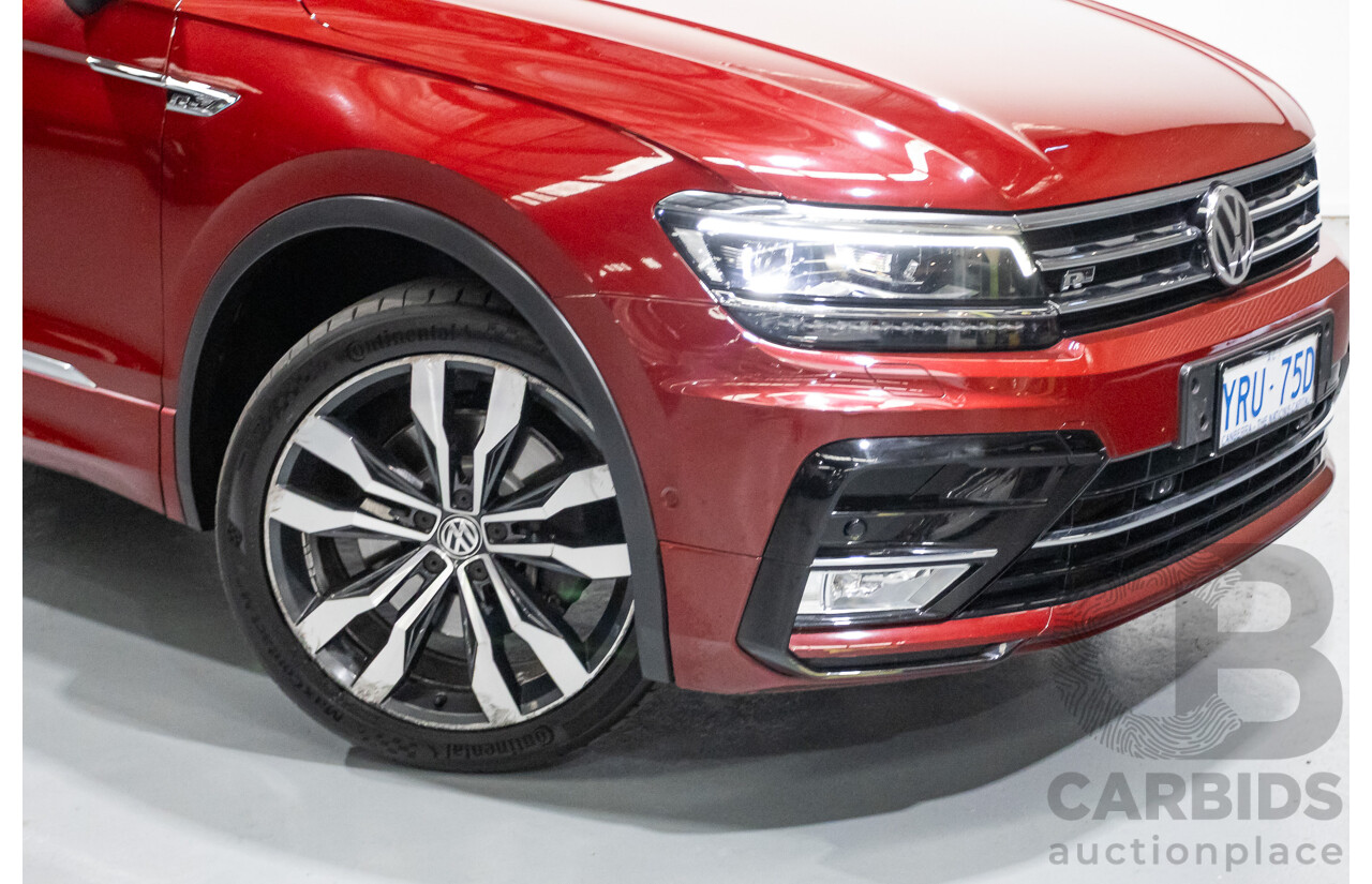 5/2017 Volkswagen Tiguan 162 TSI Highline (AWD) 5NA 4D Wagon Ruby Red Metallic Turbo 2.0L
