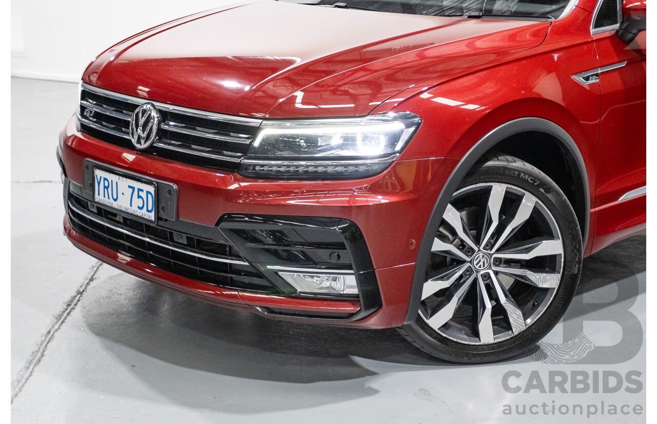 5/2017 Volkswagen Tiguan 162 TSI Highline (AWD) 5NA 4D Wagon Ruby Red Metallic Turbo 2.0L