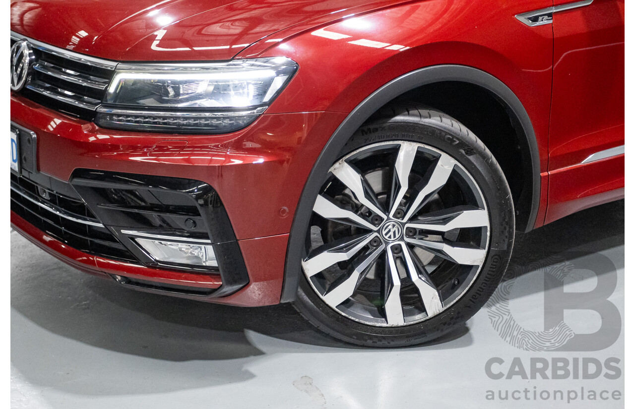 5/2017 Volkswagen Tiguan 162 TSI Highline (AWD) 5NA 4D Wagon Ruby Red Metallic Turbo 2.0L