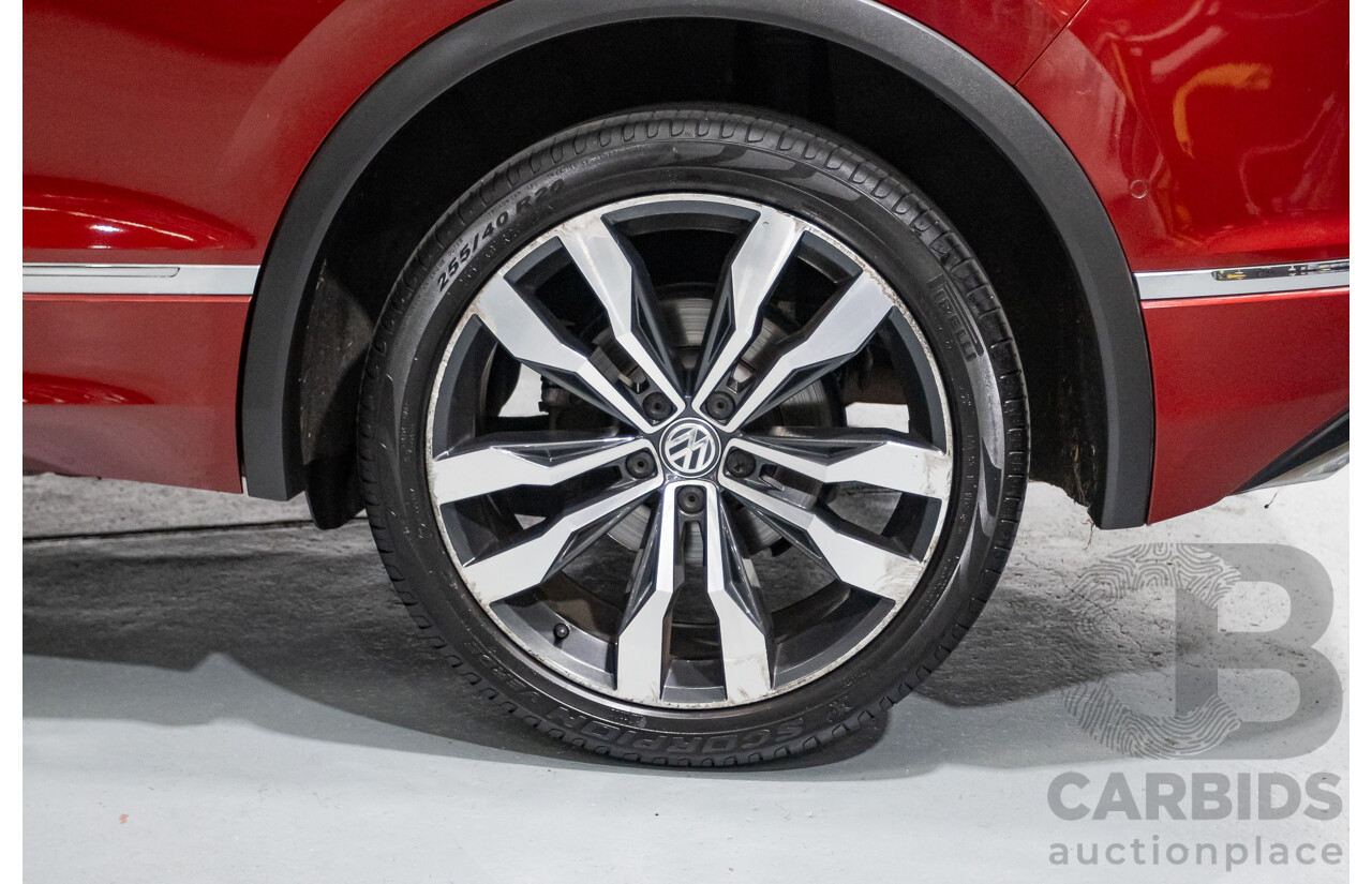 5/2017 Volkswagen Tiguan 162 TSI Highline (AWD) 5NA 4D Wagon Ruby Red Metallic Turbo 2.0L