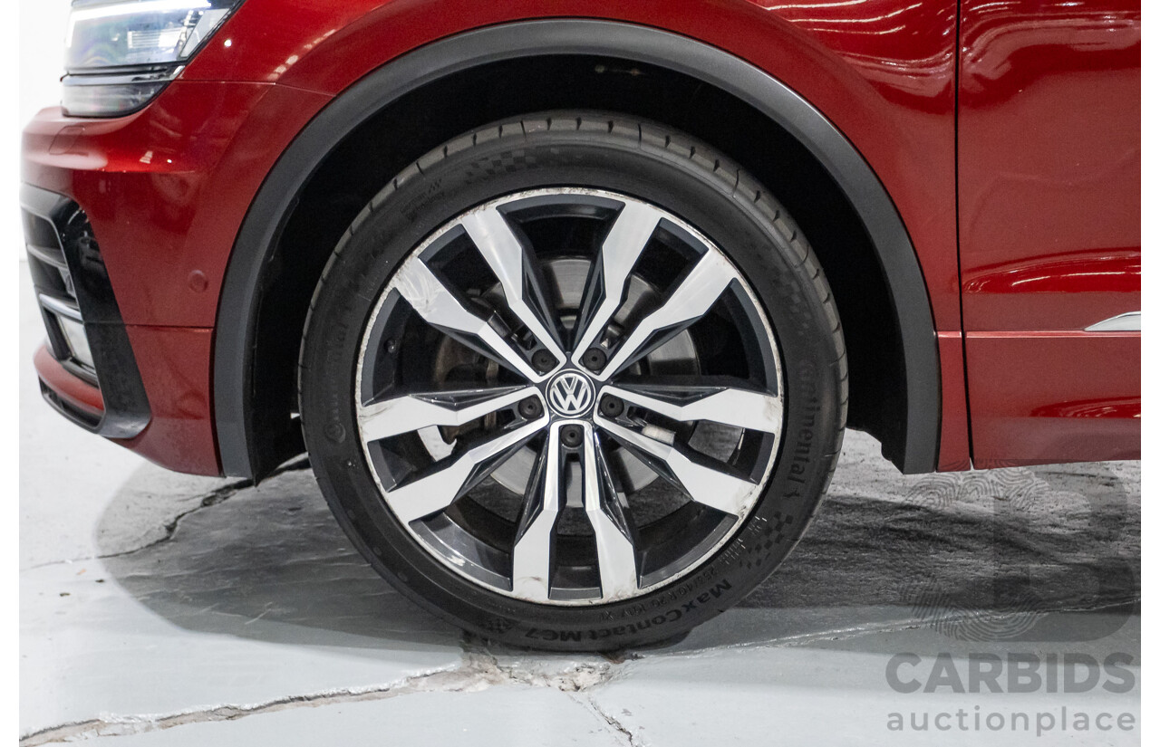 5/2017 Volkswagen Tiguan 162 TSI Highline (AWD) 5NA 4D Wagon Ruby Red Metallic Turbo 2.0L
