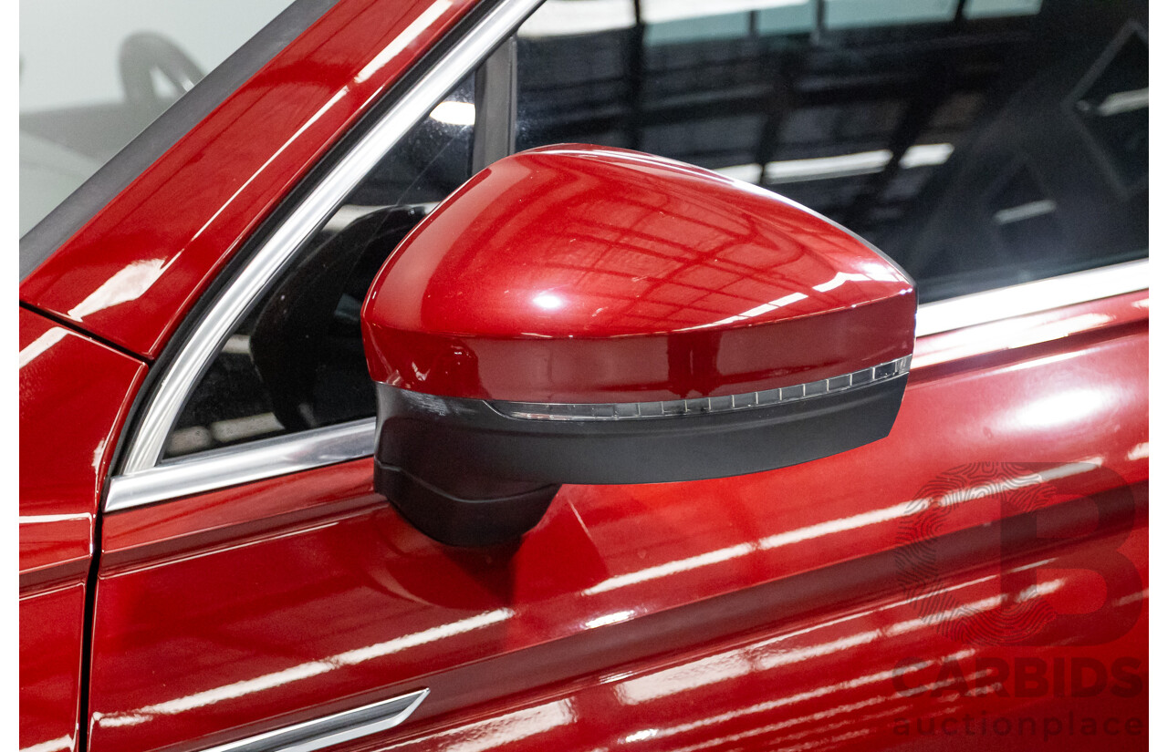 5/2017 Volkswagen Tiguan 162 TSI Highline (AWD) 5NA 4D Wagon Ruby Red Metallic Turbo 2.0L