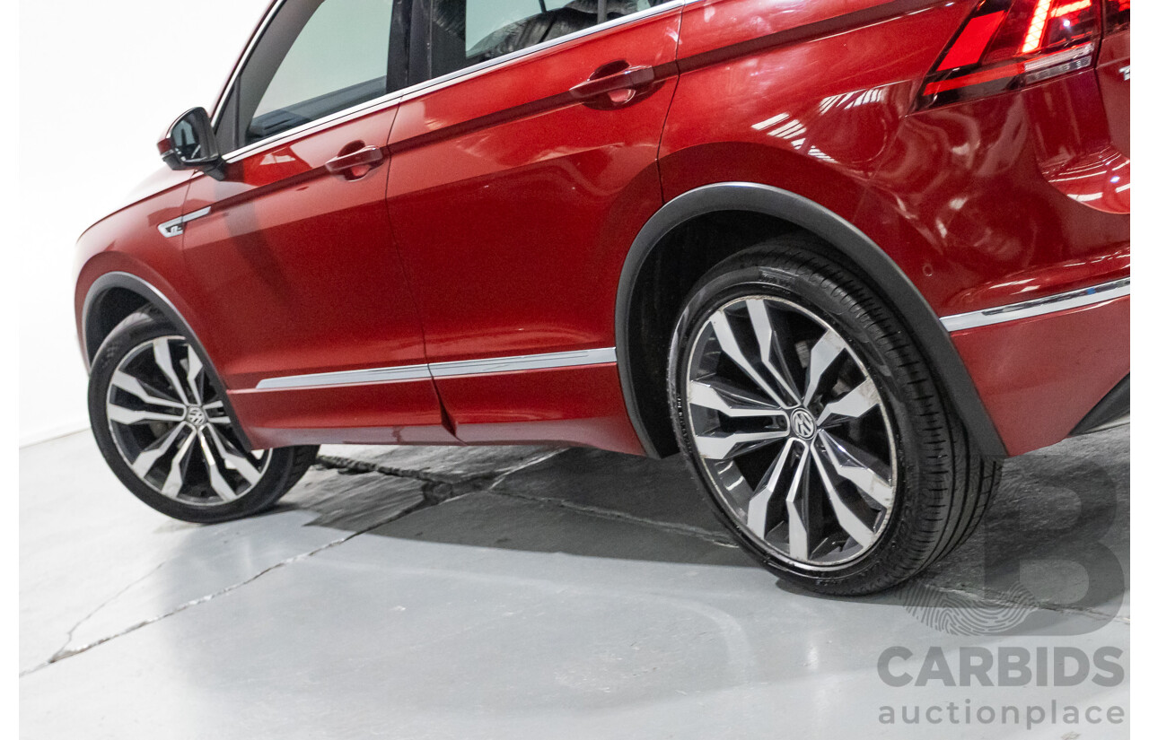 5/2017 Volkswagen Tiguan 162 TSI Highline (AWD) 5NA 4D Wagon Ruby Red Metallic Turbo 2.0L