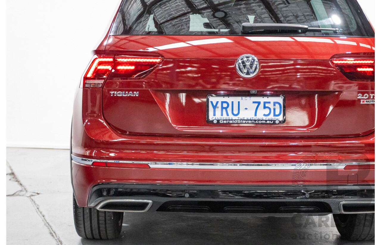 5/2017 Volkswagen Tiguan 162 TSI Highline (AWD) 5NA 4D Wagon Ruby Red Metallic Turbo 2.0L