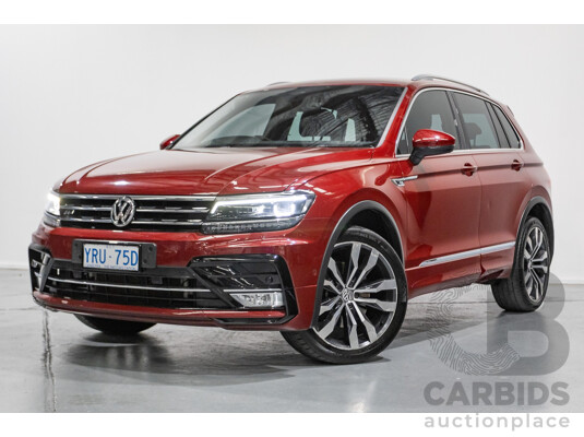 5/2017 Volkswagen Tiguan 162 TSI Highline (AWD) 5NA 4D Wagon Ruby Red Metallic Turbo 2.0L