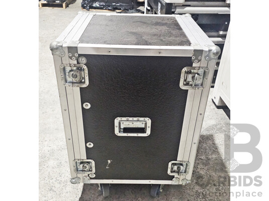Wheeled Road Case W/ Australian Monitor Equipment