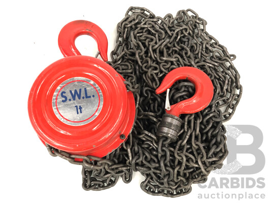 1660477 · Oz Blok One Tonne Chain Lift Block and Tackle