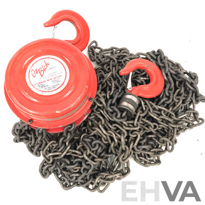 Oz Blok One Tonne Chain Lift Block and Tackle