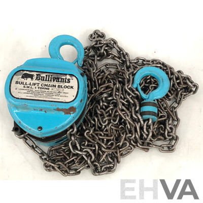 Bullivants One Tonne Chain Lift Block and Tackle
