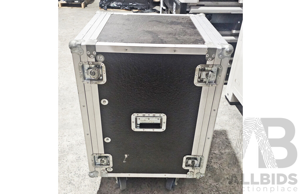 Wheeled Road Case W/ Australian Monitor Equipment