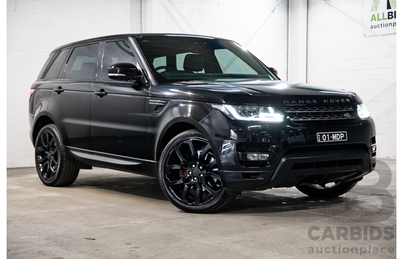 04/2018 Land Rover Range Rover Sport TDV6 SE (190kW AWD) LW MY18 4d Wagon Santorini Black Metallic Turbo Diesel V6 3.0L
