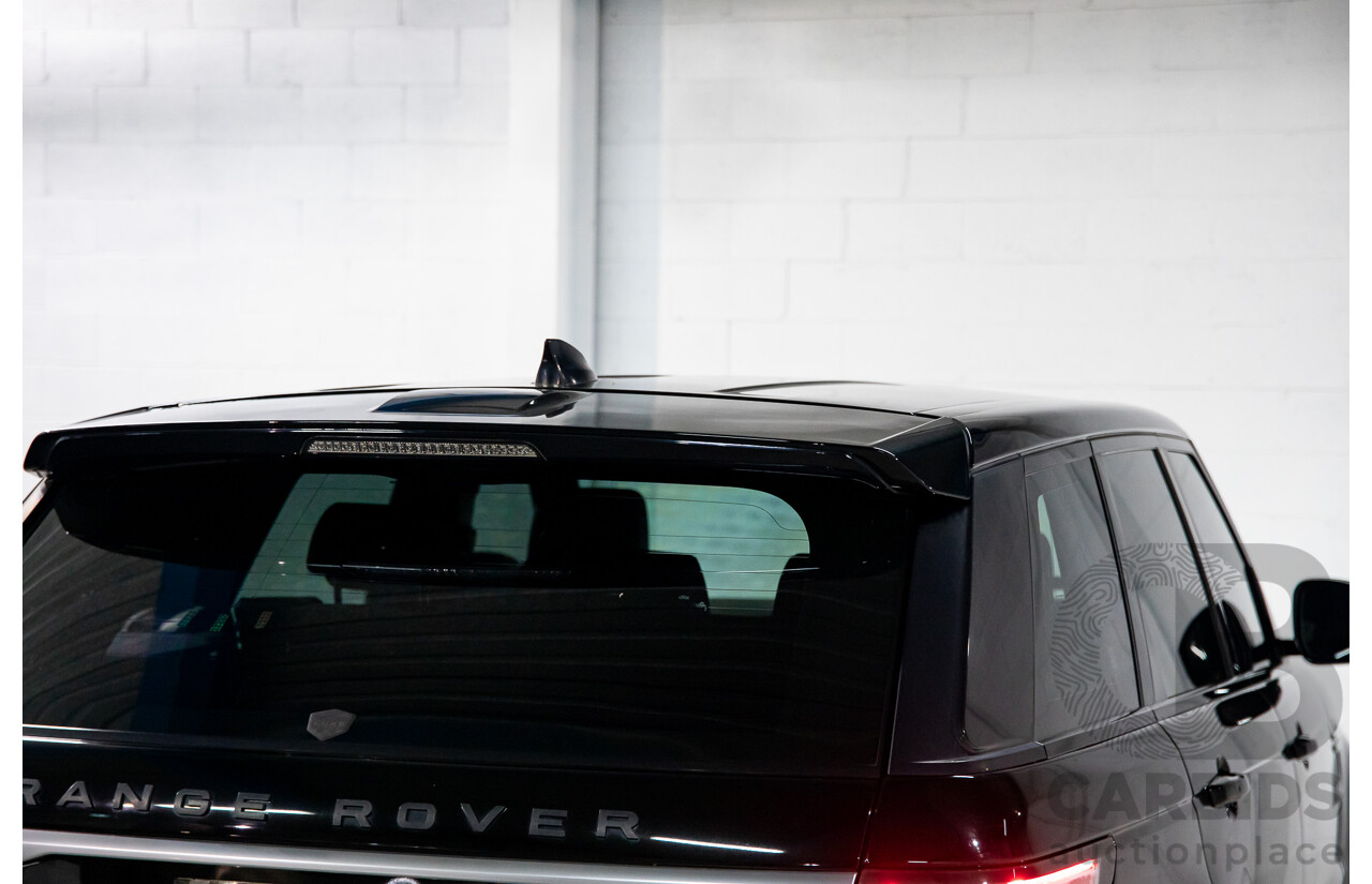04/2018 Land Rover Range Rover Sport TDV6 SE (190kW AWD) LW MY18 4d Wagon Santorini Black Metallic Turbo Diesel V6 3.0L