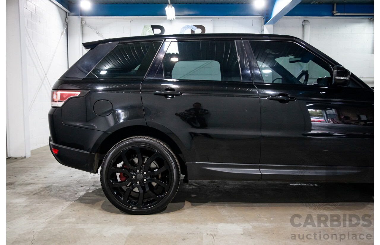 04/2018 Land Rover Range Rover Sport TDV6 SE (190kW AWD) LW MY18 4d Wagon Santorini Black Metallic Turbo Diesel V6 3.0L