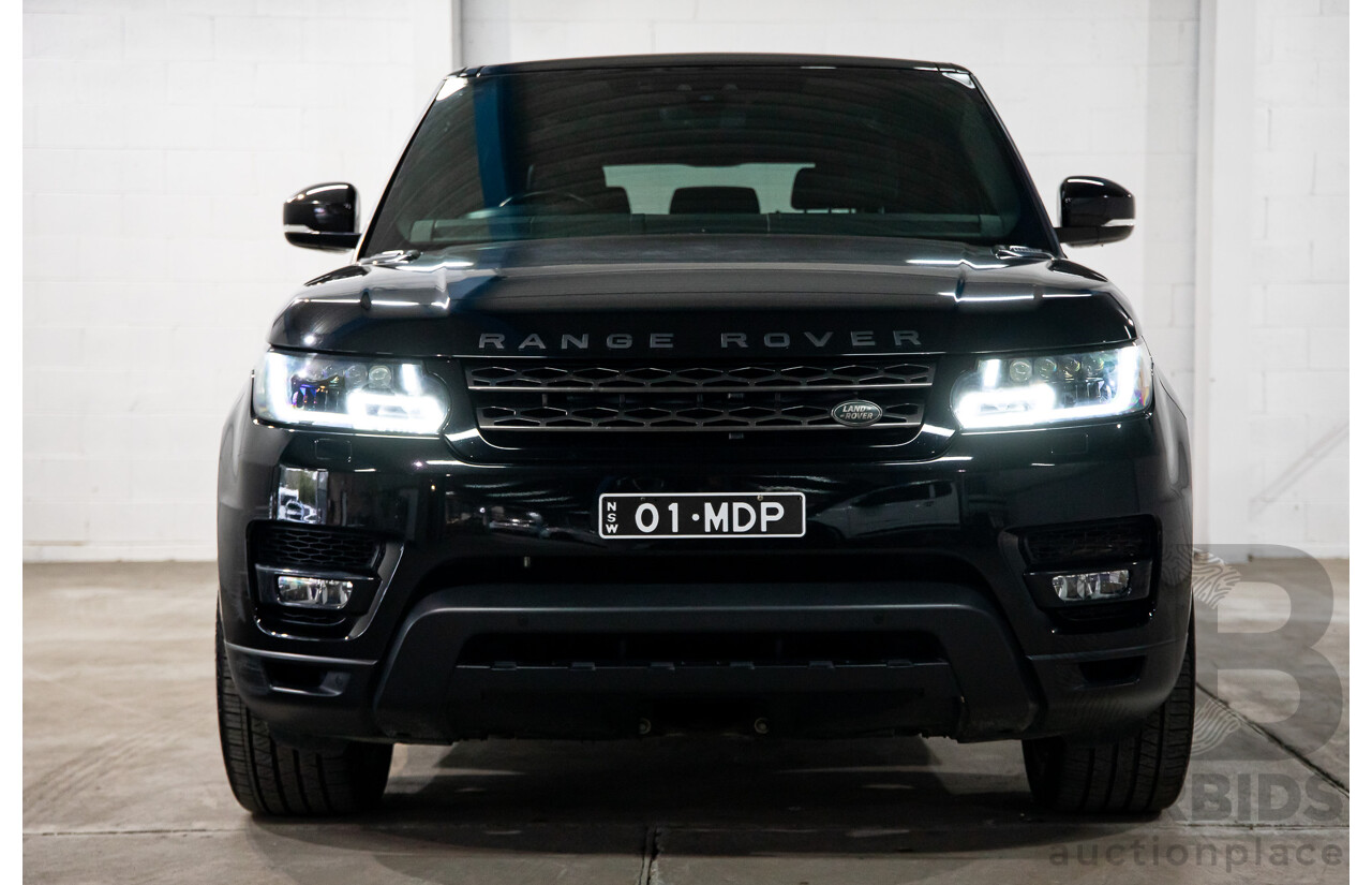 04/2018 Land Rover Range Rover Sport TDV6 SE (190kW AWD) LW MY18 4d Wagon Santorini Black Metallic Turbo Diesel V6 3.0L